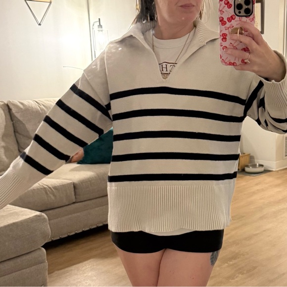 Zara Striped Women's Sweater - Picture 1 of 5